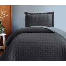 Genç Ev Home Washed Soft Çift Renkli Tek Kişilik Yatak Örtüsü Seti * Yatak Örtüsü 180 x 240 cm