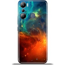 Cupcase Infinix Hot 20I Kılıf Esnek Silikon Kamera Koruma 4K Desenli Özel Tasarım - Cosmology