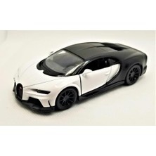 Kinsmart Bugatti Chiron Supersport 1:38 Beyaz Çek Bırak Model Araba