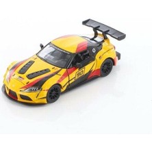 Kinsmart Toyota gr Supra Racing Concept 1:36 Sarı Çek Bırak Model Araba