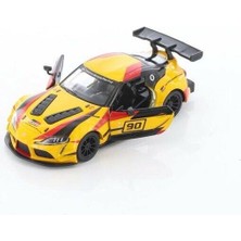 Kinsmart Toyota gr Supra Racing Concept 1:36 Sarı Çek Bırak Model Araba