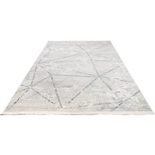 Kaya Türk Home Vanilla Pamuk Tabanlı Polyester ve Akrilik Modern Mavi Halı