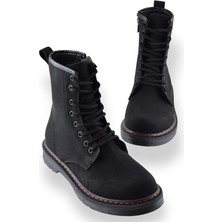 Ispartalılar 755 Günlük Bağcıklı Fermuarlı Kadın Bot Ayakkabı Postal Kadın Bot