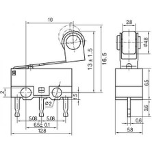 Adam 5 Adet Mini Micro Switch Makaralı Paletli KW10 Z4P