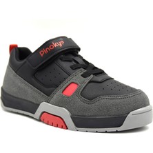 Pinokyo Havana Termo Kaymaz Taban Bağcıklı Çocuk Spor Ayakkabı Siyah