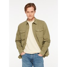 The Crow PETER Haki BASIC GÖMLEK