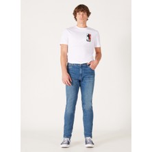 Wrangler Düşük Bel Slim Fit Erkek Denim Pantolon W18S028XT Larston Jean Pantolon