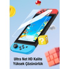 Baseus 2 Adet Nintendo Switch OLED 2019 Ile Uyumlu Kırılmaz Ekran Koruyucu, 8k Görüntü Kaliteli Ekran Koruyucu