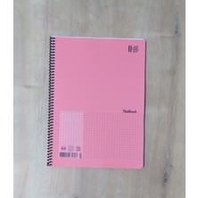 Apiko Shop Renkli Kapaklı Spiralli 72 Yaprak A4 Kareli Defter 1 Adet