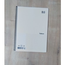 Apiko Shop Renkli Kapaklı Spiralli 72 Yaprak A4 Kareli Defter 1 Adet