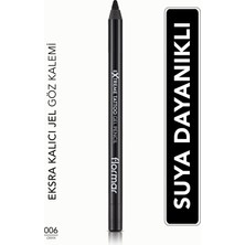 Flormar Kalıcı Jel Dokulu Suya Dayanıklı Göz Kalemi (Siyah) - Extreme Tattoo Gel Pencil - 006 Onyx - 8682536028882