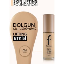 Skin Lifting Doğal Görünüm Veren Sıkılaştırıcı Etkili Fondöten (090 Honey) 8682536059695