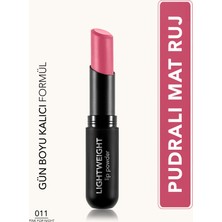 Lightweight Lip Powder Ultra Hafif Nemlendirici Stick Mat Ruj (011 Pink For Night) 8682536061841