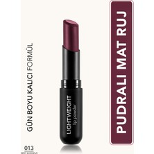 Lightweight Lip Powder Ultra Hafif Nemlendirici Stick Mat Ruj (013 Deep Bordeux) 8682536061889
