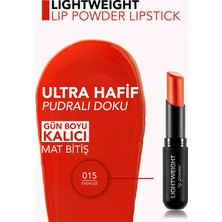 Lightweight Lip Powder Ultra Hafif Nemlendirici Stick Mat Ruj (015 Energize) 8682536061926