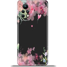 Cupcase Infinix Note 11 Pro Kılıf Esnek Silikon Kamera Koruma 4K Desenli Özel Tasarım - Suluboya Çiçek