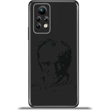 Cupcase Infinix Note 11 Pro Kılıf Esnek Silikon Kamera Koruma 4K Desenli Özel Tasarım - Atatürk Portre