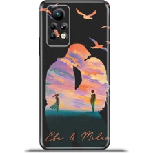 Cupcase Infinix Note 11 Pro Kılıf Silikon Esnek Kamera Koruma Kişiye Özel Isim - Sevgili Çift