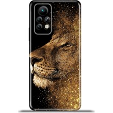 Cupcase Infinix Note 11 Pro Kılıf Esnek Silikon Kamera Koruma 4K Desenli Özel Tasarım - Asil Aslan