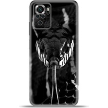 Cupcase Xiaomi Poco M5S Kılıf Esnek Silikon Kamera Koruma 4K Desenli Özel Tasarım - Mamba Yilan