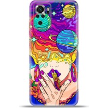 Cupcase Xiaomi Poco M5S Kılıf Esnek Silikon Kamera Koruma 4K Desenli Özel Tasarım - Fal