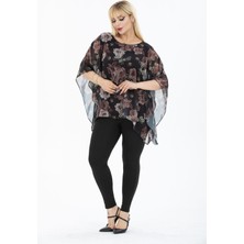 Modayız Büyük Beden Şifon Bluz 3F-2439