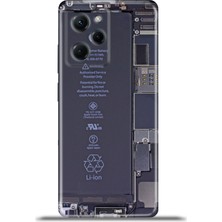 Cupcase Xiaomi Poco X5 Pro Kılıf Esnek Silikon Kamera Koruma 4K Desenli Özel Tasarım - Iphone Mekanik