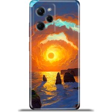 Cupcase Xiaomi Poco X5 Pro Kılıf Esnek Silikon Kamera Koruma 4K Desenli Özel Tasarım - Gündoğumu