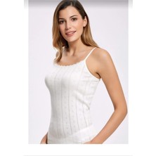 Ilke 223 Bayan Dantelli Jakarlı Ip Askılı Atlet 12 Adet