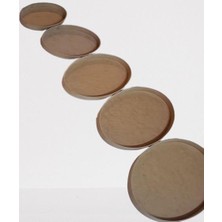 Bengi Ticaret Hobi Adn Dekoratif Oval Tepsi Pano 5 Adet Cnc Kesim Ahşap Mdf Ham El Yapım