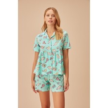 Suwen Bella Maskülen Şort Takımı