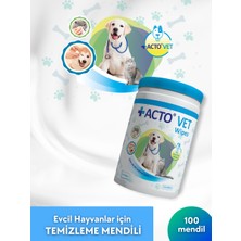 Acto Vet Wipes 100 Pcs | Evcil Hayvanlar Için Temizleme Mendili