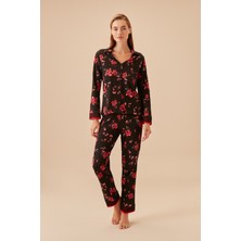 Suwen Laden Maskülen Pijama Takımı