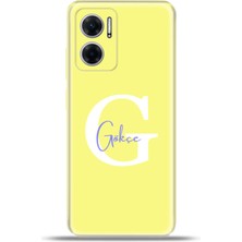 Cupcase Xiaomi Redmi 10 5g Kılıf Silikon Esnek Kamera Koruma Kişiye Özel Isim Harf Zao Sarı - G