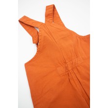 Vitrinmixmini Ayıcık Oyuncaklı Kiremit Renk Unisex Salopet