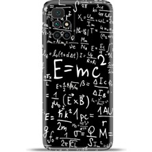 Cupcase Xiaomi Redmi 10 2022 Kılıf Esnek Silikon Kamera Koruma 4K Desenli Özel Tasarım - Einstein Denklem