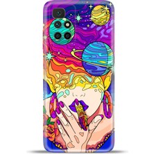 Cupcase Xiaomi Redmi 10 2022 Kılıf Esnek Silikon Kamera Koruma 4K Desenli Özel Tasarım - Fal
