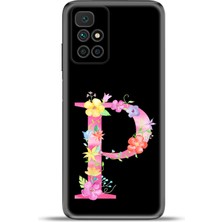 Cupcase Xiaomi Redmi 10 2022 Kılıf Esnek Silikon Kamera Koruma Kişiye Özel Harfler Kai - P Harfi