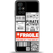 Cupcase Xiaomi Redmi 10 2022 Kılıf Esnek Silikon Kamera Koruma 4K Desenli Özel Tasarım - Fragile