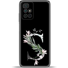 Cupcase Xiaomi Redmi 10 2022 Kılıf Esnek Silikon Kamera Koruma Kişiye Özel Harfler Flora - Ş Harfi