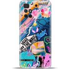 Cupcase Xiaomi Redmi 10 2022 Kılıf Esnek Silikon Kamera Koruma 4K Desenli Özel Tasarım - Good Vibes