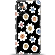 Cupcase Xiaomi Redmi 10 2022 Kılıf Esnek Silikon Kamera Koruma 4K Desenli Özel Tasarım - Mutlu Papatya