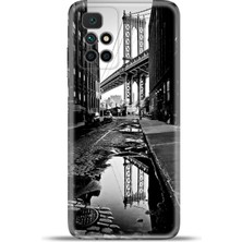 Cupcase Xiaomi Redmi 10 2022 Kılıf Esnek Silikon Kamera Koruma 4K Desenli Özel Tasarım - Manhattan Bridge