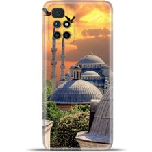 Cupcase Xiaomi Redmi 10 2022 Kılıf Esnek Silikon Kamera Koruma 4K Desenli Özel Tasarım - Kızıl Istanbul