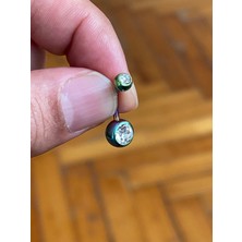 Rupen Kraft 316 Cerrahi Çelik  Tek Taş Göbek Piercingi