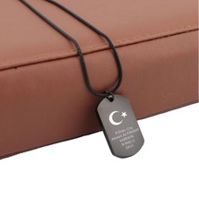 Pigado Isme Kişiye Özel Paslanmaz Çelik Künye Kolye Küçük Boy