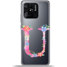 Cupcase Xiaomi Redmi 10C Kılıf Esnek Silikon Kamera Koruma Kişiye Özel Harfler Kai - U Harfi