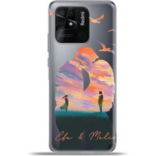 Cupcase Xiaomi Redmi 10C Kılıf Silikon Esnek Kamera Koruma Kişiye Özel Isim - Sevgili Çift