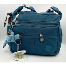 Sports 571 Collections Krinkıl Kumaş Kadın Kırmızı Çapraz Askılı Omuz Çantası