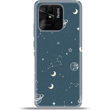 Cupcase Xiaomi Redmi 10C Kılıf Esnek Silikon Kamera Koruma 4K Desenli Özel Tasarım - Interplanet